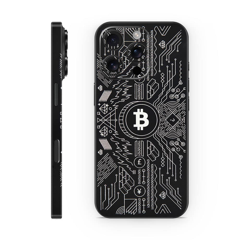 Iphone 16 pro bitcoin 3d skin wrapitskin