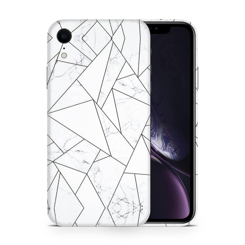 Iphone xr marble grid 3d skin wrapitskin