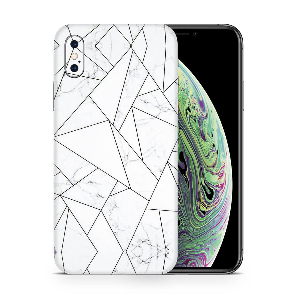 Iphone xs max marble grid 3d skin wrapitskin