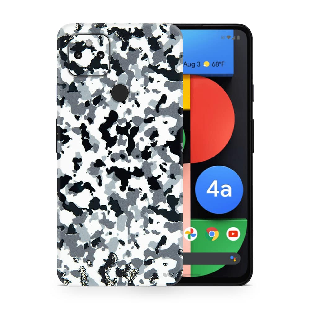 Pixel 4a 5g snow camo 3d skin wrapitskin