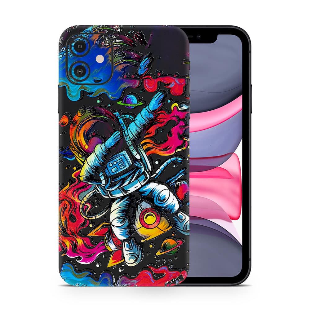 Iphone 11 trippy astronaut 3d skin wrapitskin