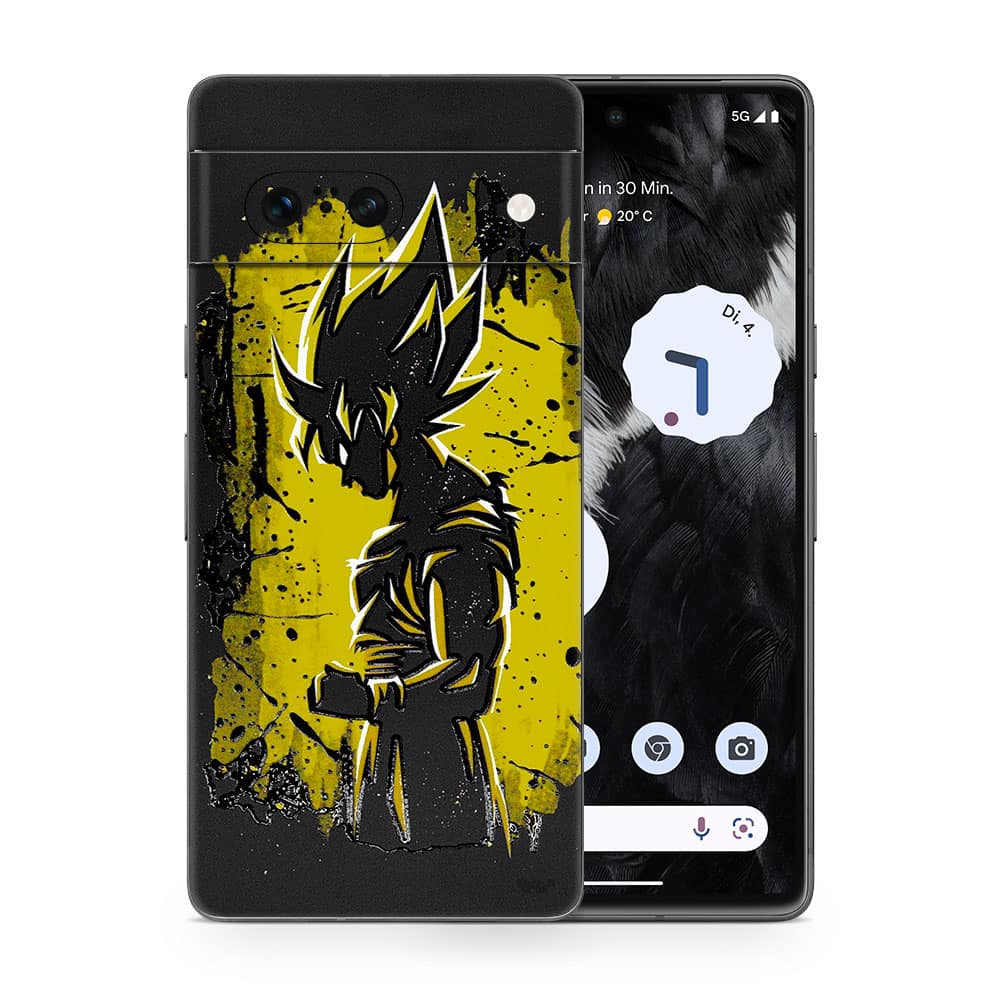 Pixel 7 goku spirit 3d skin wrapitskin