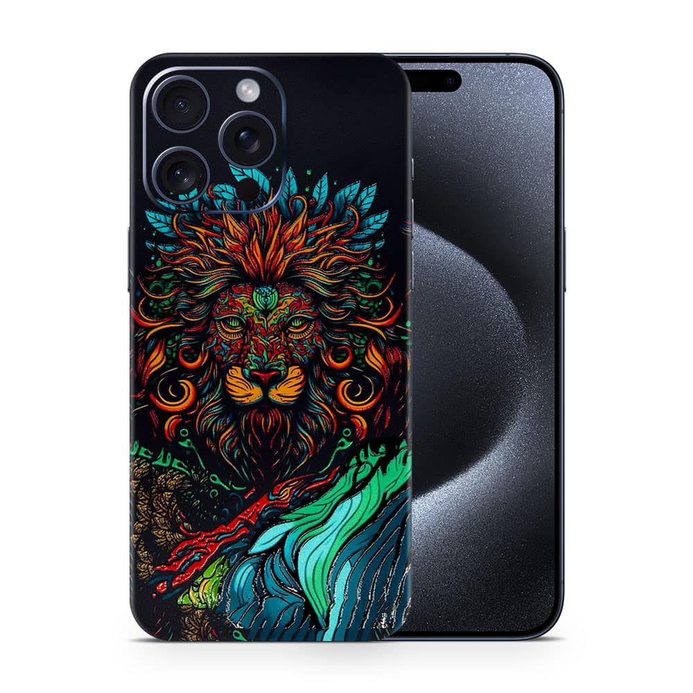 Iphone 15 pro max fierce lion 3d skin wrapitskin