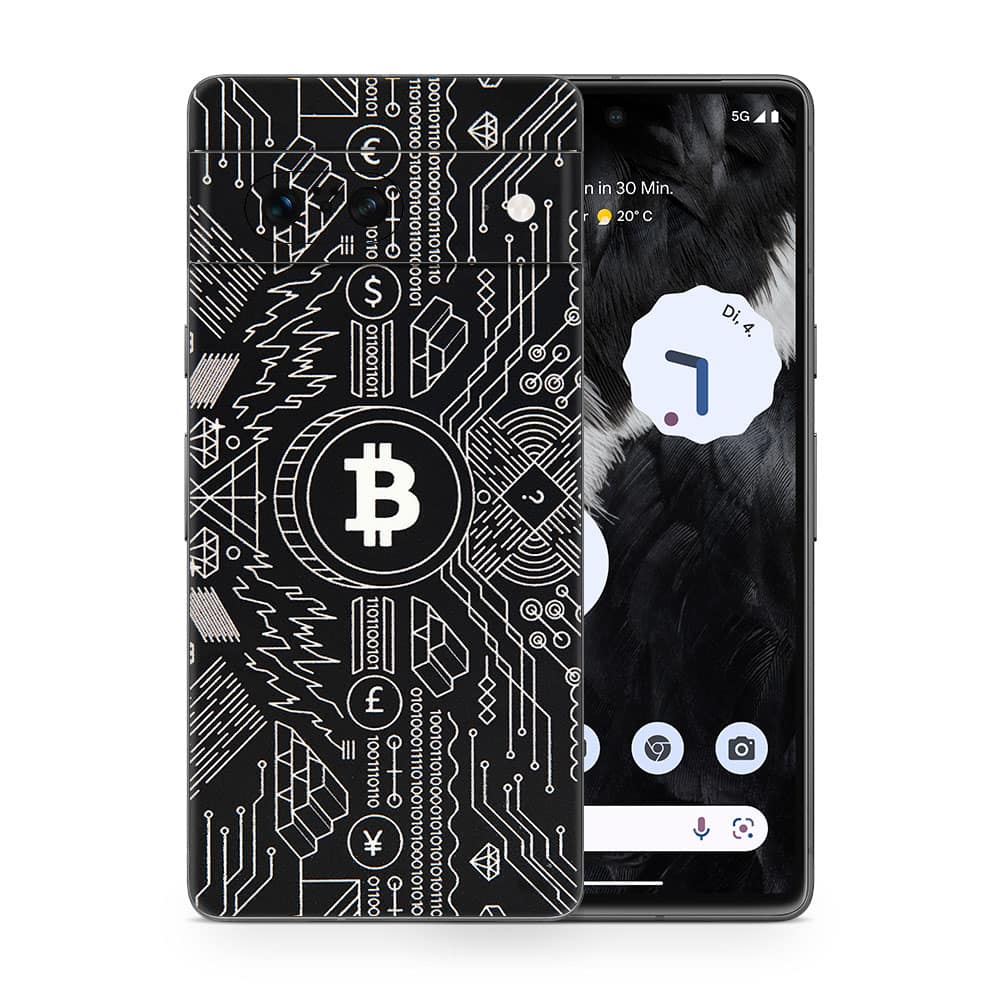 Pixel 7 bitcoin 3d skin wrapitskin