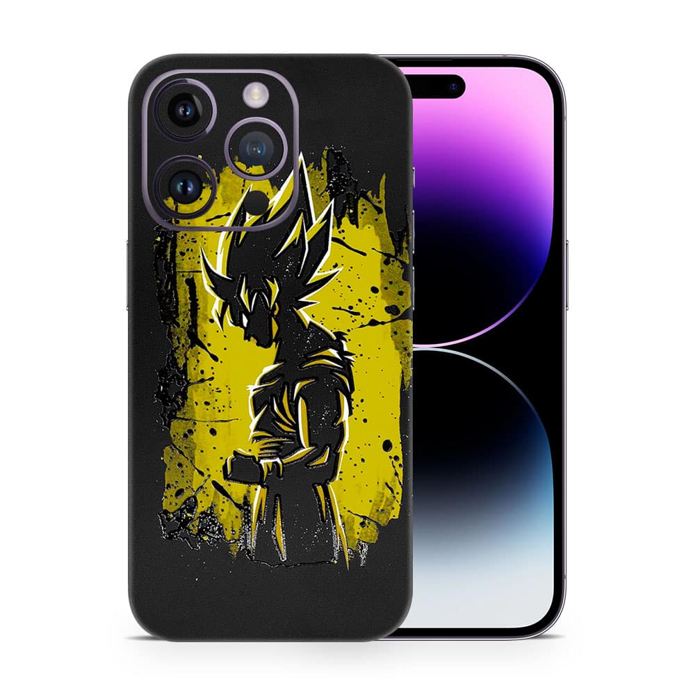 Iphone 14 pro max goku spirit 3d skin wrapitskin