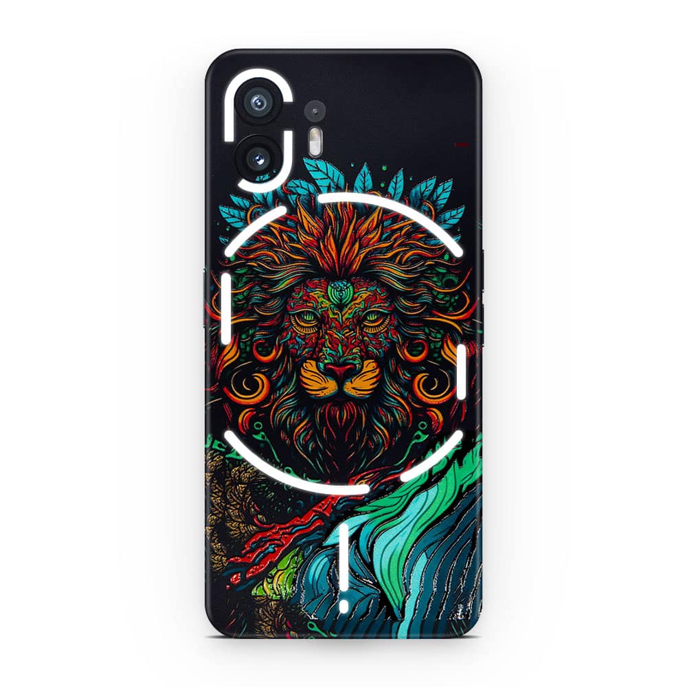 Nothing phone 2 fierce lion 3d skin wrapitskin