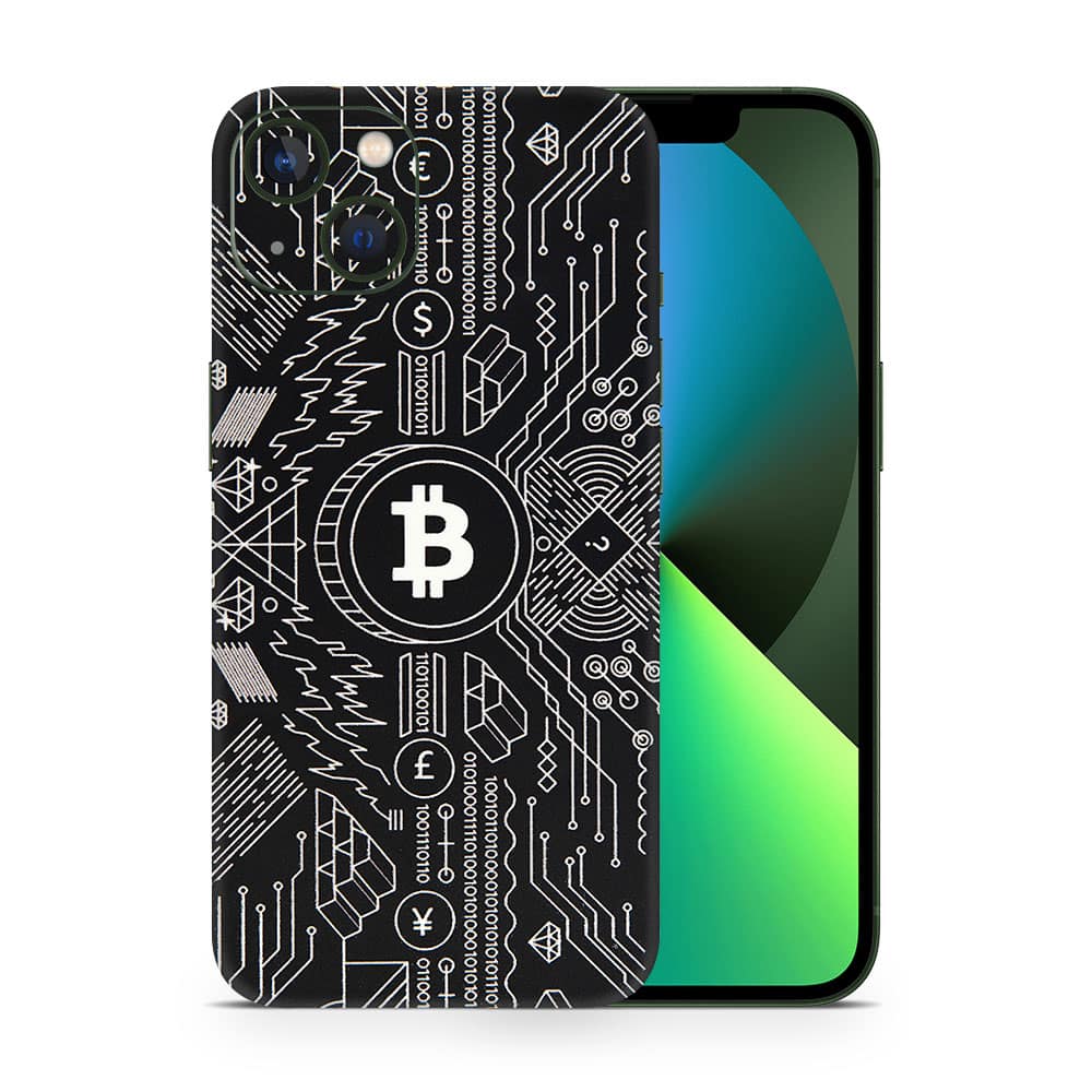 Iphone 13 mini bitcoin 3d skin wrapitskin