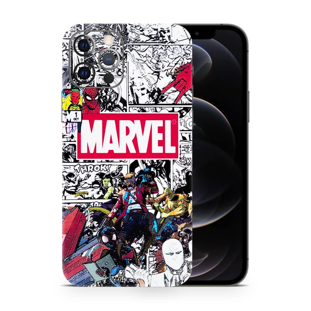 Iphone 12 pro marvel universe 3d skin wrapitskin