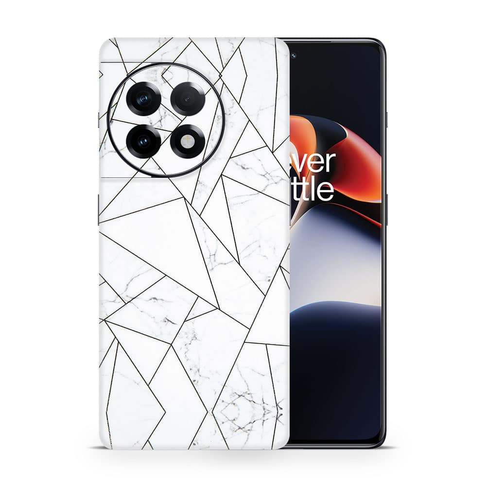 Oneplus 11r marble grid 3d skin wrapitskin