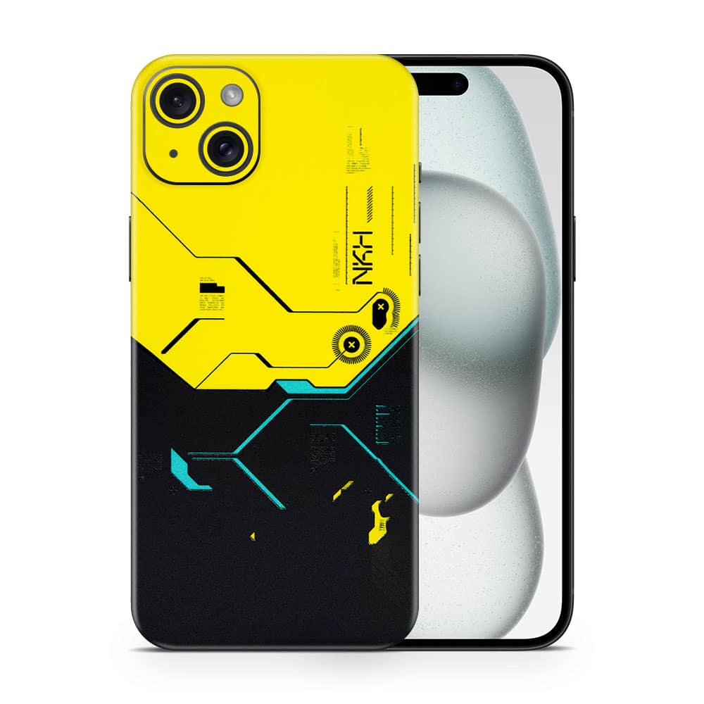 Iphone 15 cyberpunk city 3d skin wrapitskin