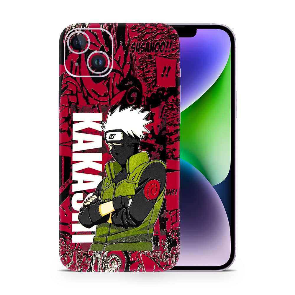 Iphone 14 plus kakashi sensei 3d skin wrapitskin