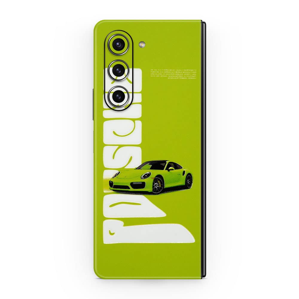 Galaxy z fold 5 911 turbo 3d skin wrapitskin