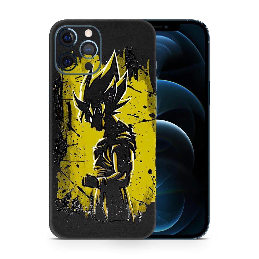 Iphone 12 pro max goku spirit 3d skin wrapitskin