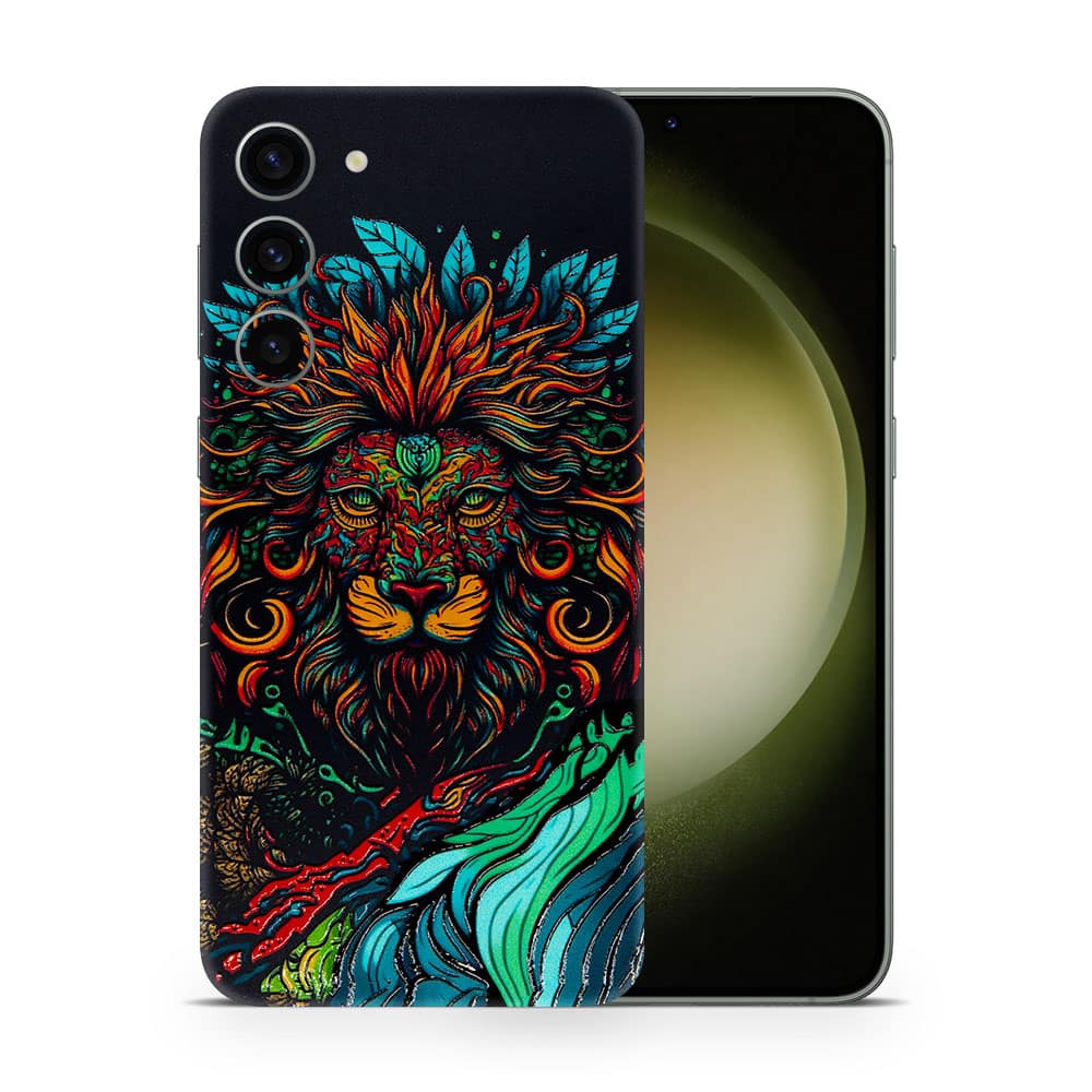 Galaxy s23 fierce lion 3d skin wrapitskin