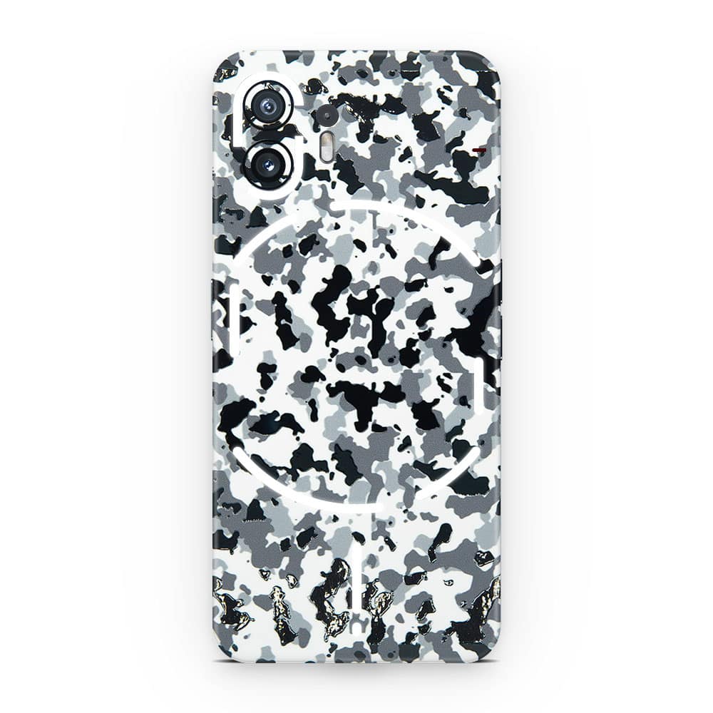 Nothing phone 2 snow camo 3d skin wrapitskin