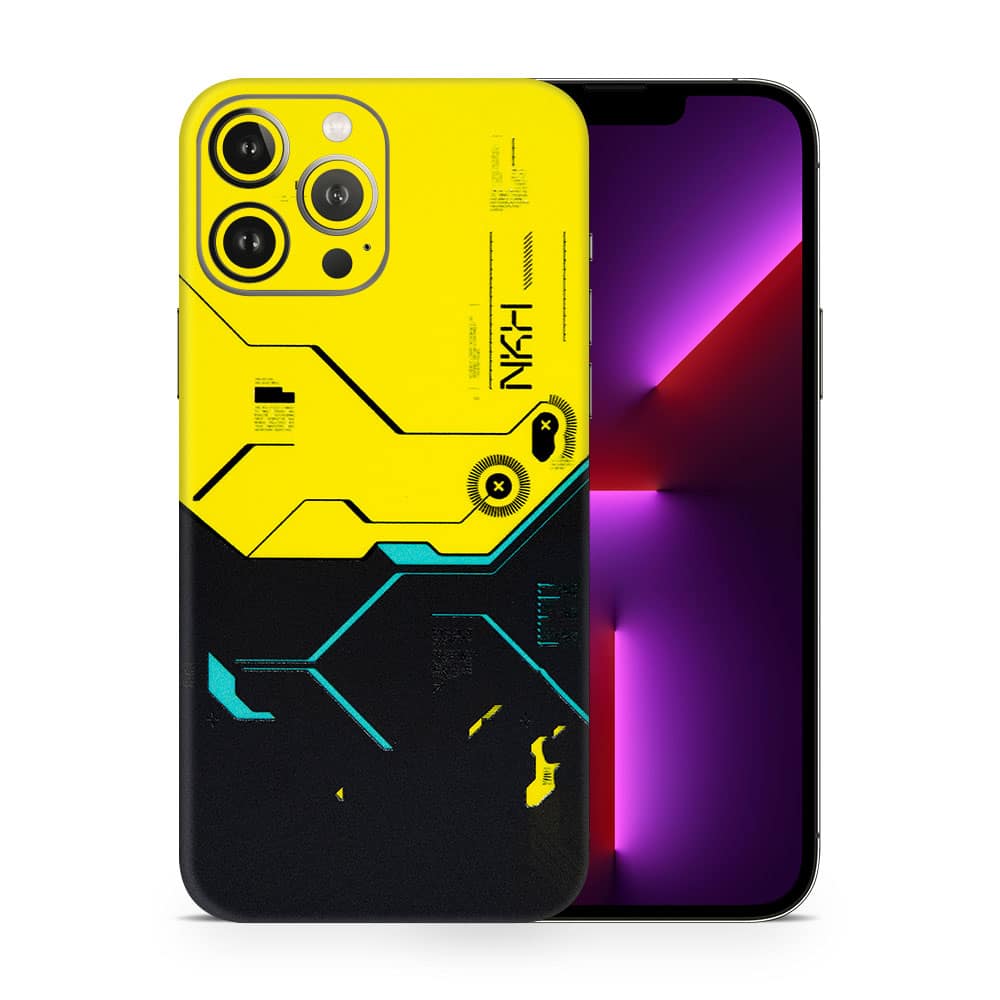 Iphone 13 pro max cyberpunk city 3d skin wrapitskin