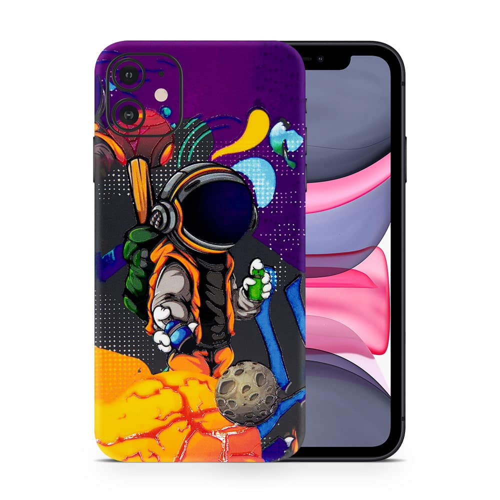Iphone 11 space doodler 3d skin wrapitskin