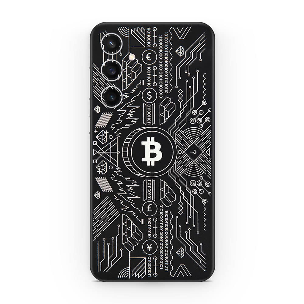 Galaxy s23 fe bitcoin 3d skin wrapitskin
