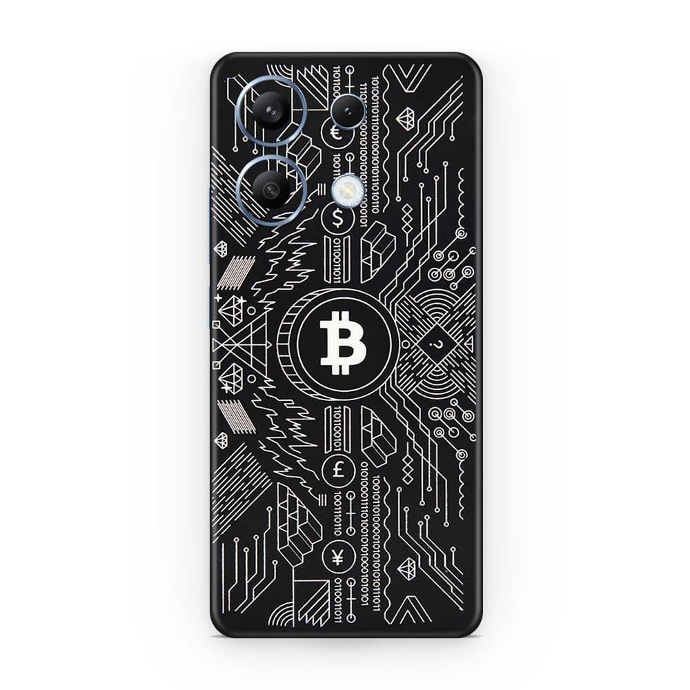 Redmi note 13 4g bitcoin 3d skin wrapitskin