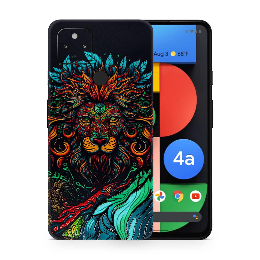 Pixel 4a 5g fierce lion 3d skin wrapitskin