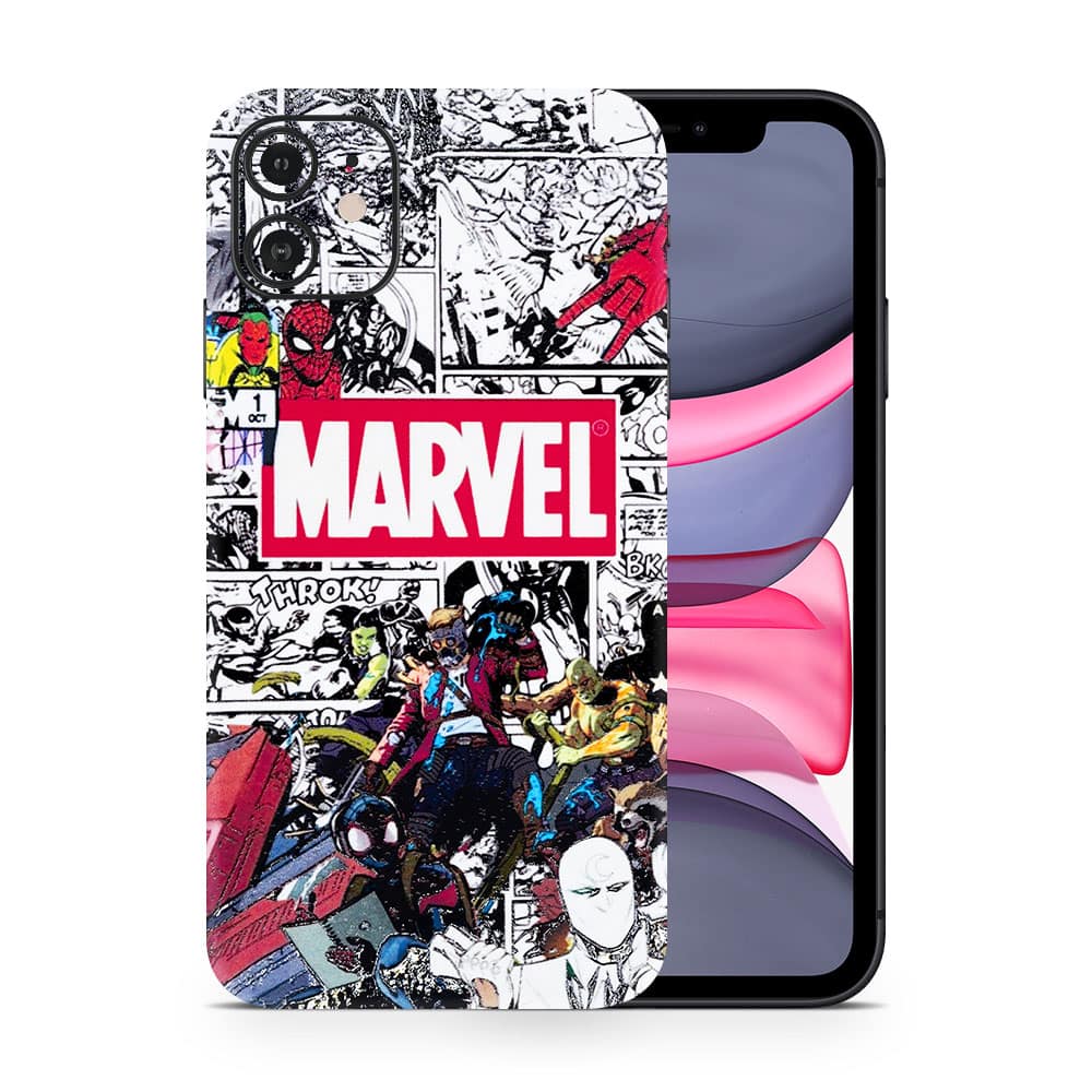 Iphone 11 marvel universe 3d skin wrapitskin