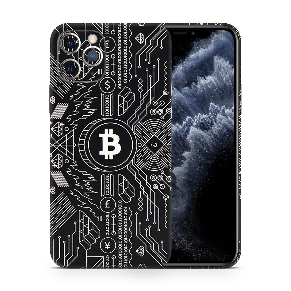 Iphone 11 pro bitcoin 3d skin wrapitskin