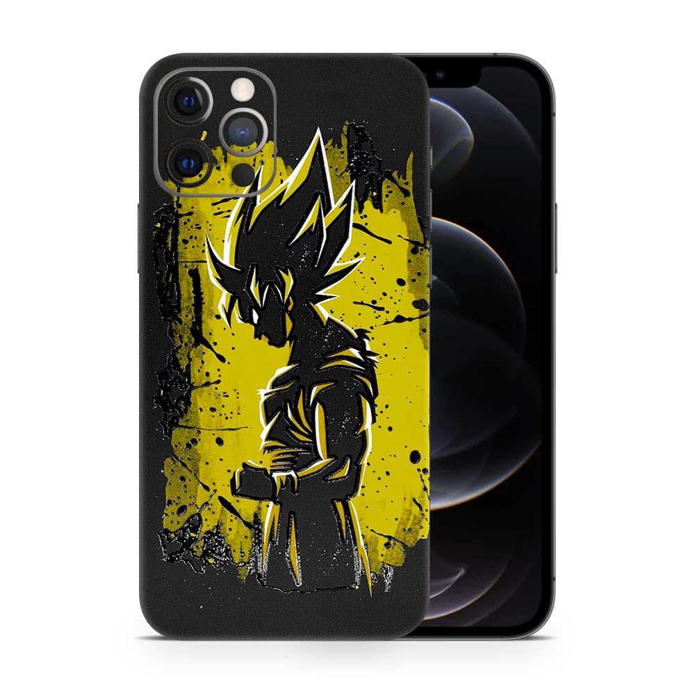 Iphone 12 pro goku spirit 3d skin wrapitskin