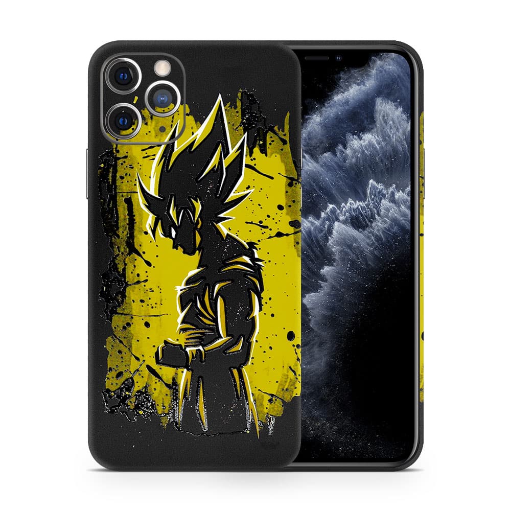 Iphone 11 pro goku spirit 3d skin wrapitskin