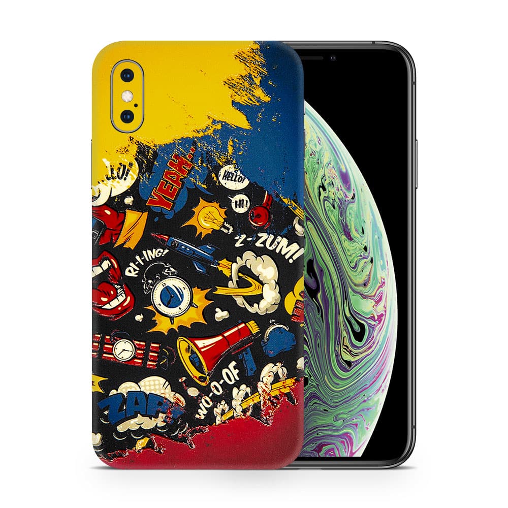 Iphone xs pop art 3d skin wrapitskin