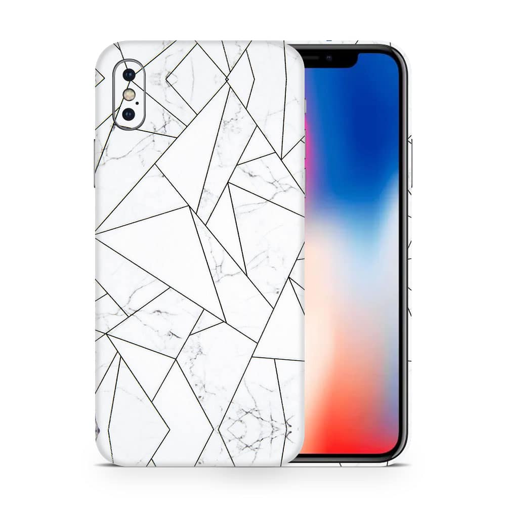 Iphone x marble grid 3d skin wrapitskin