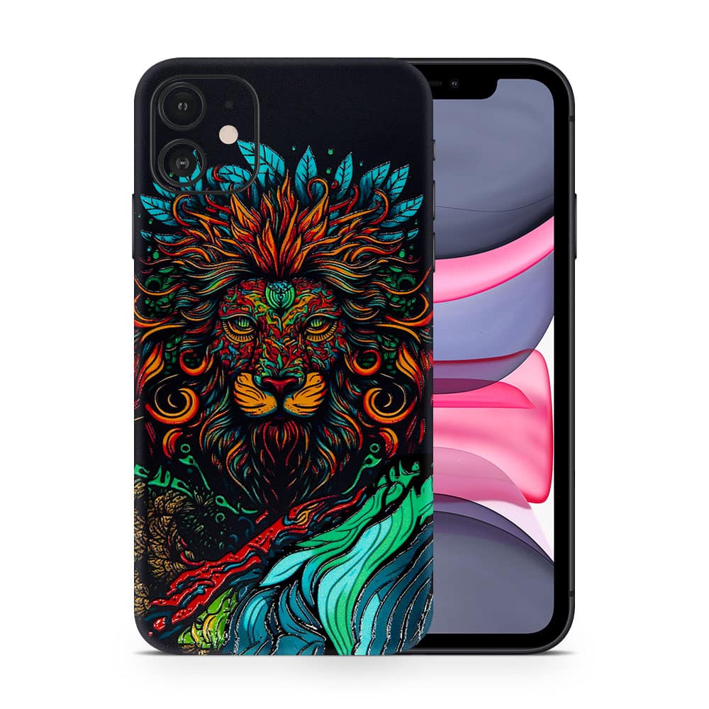 Iphone 11 fierce lion 3d skin wrapitskin