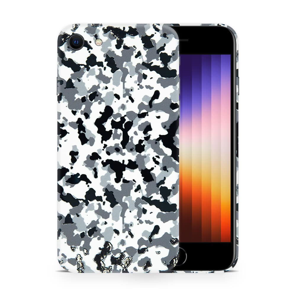 Iphone se 2020 snow camo 3d skin wrapitskin