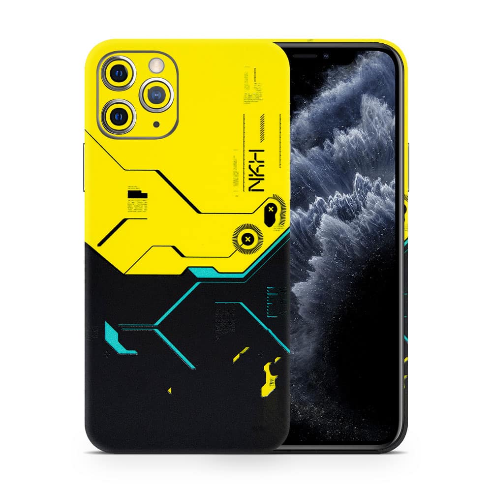Iphone 11 pro max cyberpunk city 3d skin wrapitskin