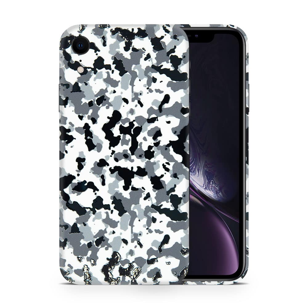 Iphone xr snow camo 3d skin wrapitskin