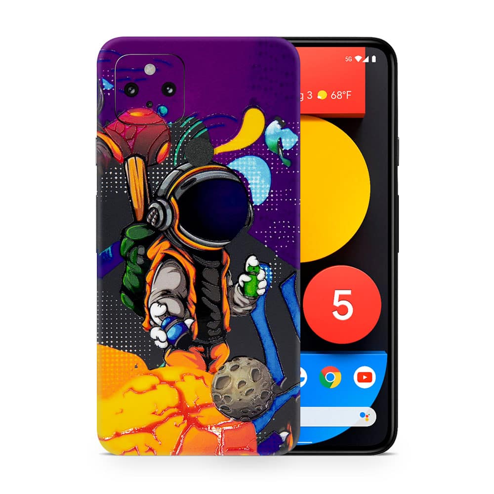 Pixel 5 space doodler 3d skin wrapitskin