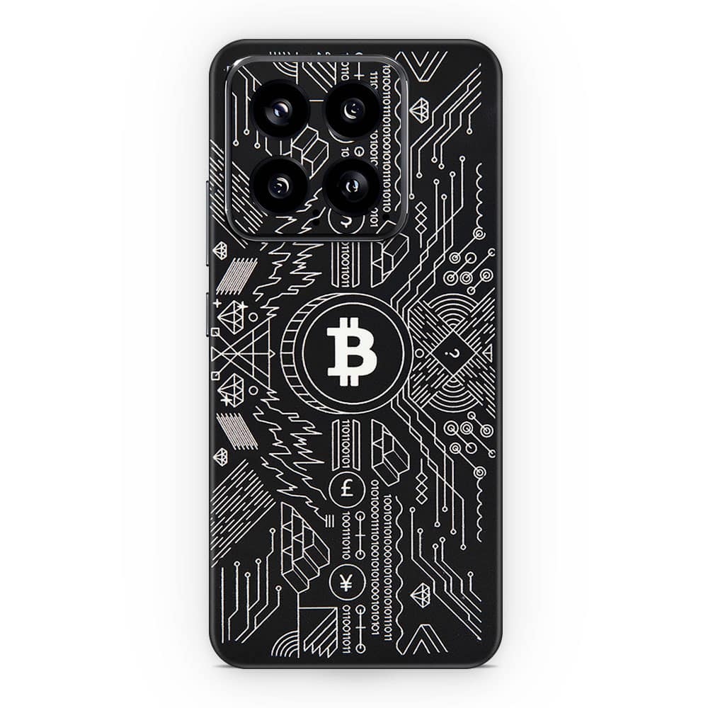 Xiaomi 14 5g bitcoin 3d skin wrapitskin