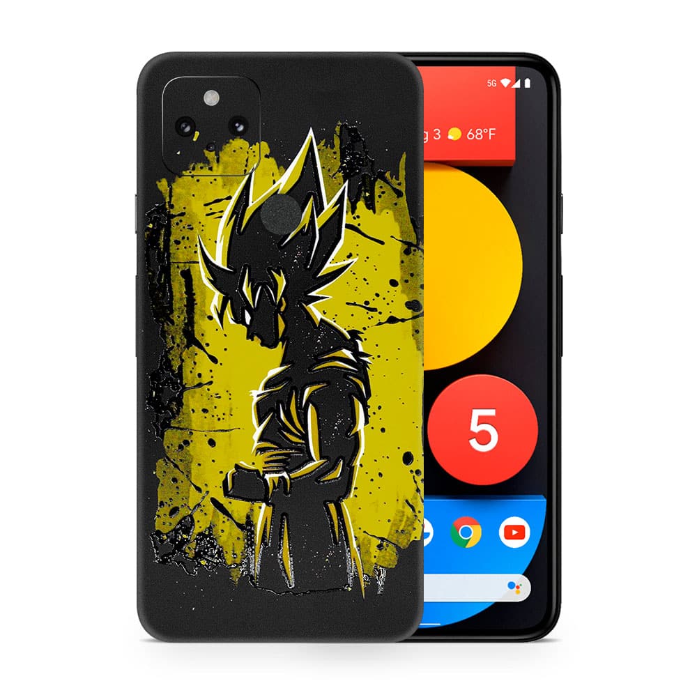 Pixel 5 goku spirit 3d skin wrapitskin
