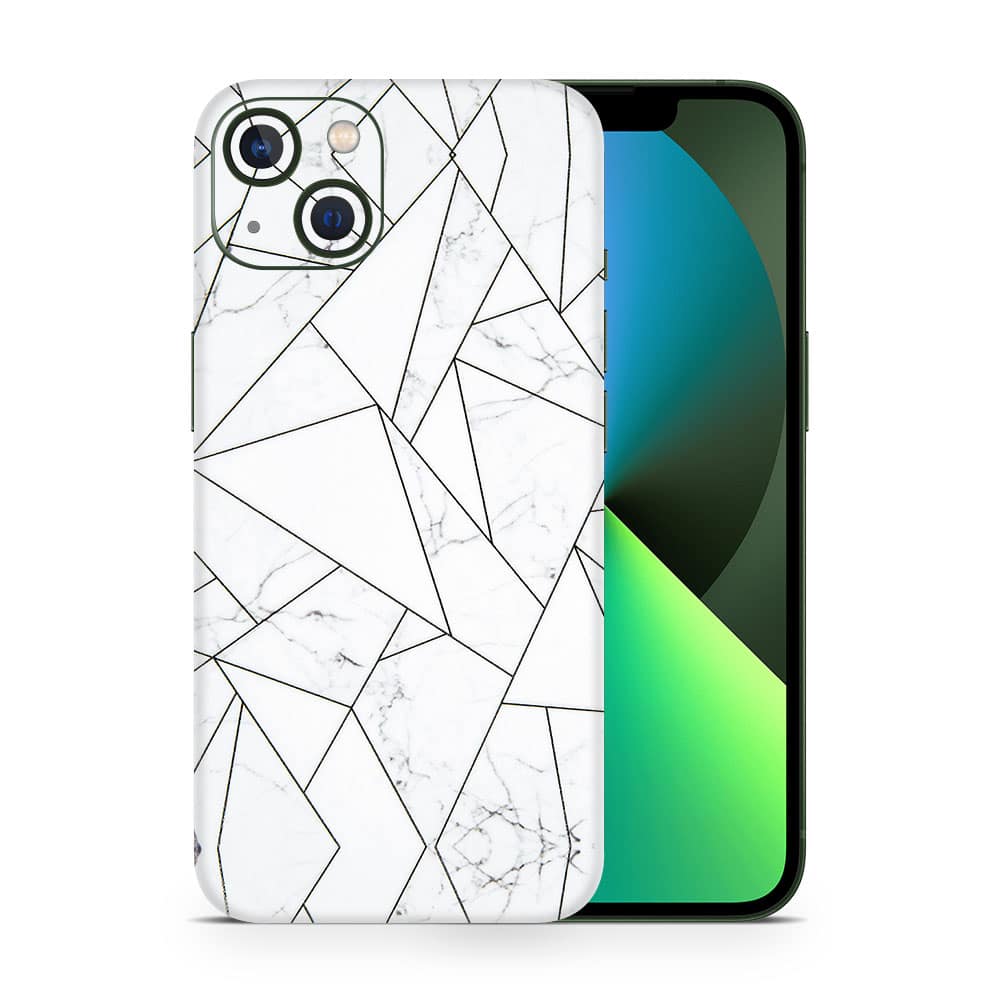 Iphone 13 mini marble grid 3d skin wrapitskin