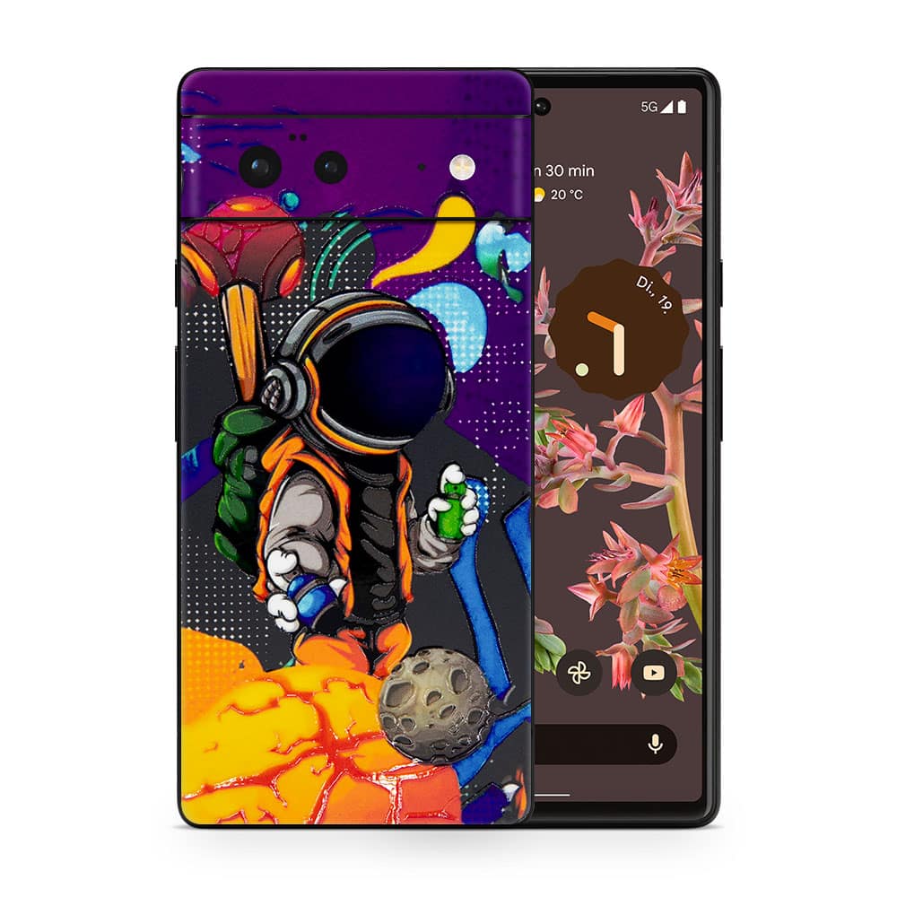 Pixel 6 space doodler 3d skin wrapitskin