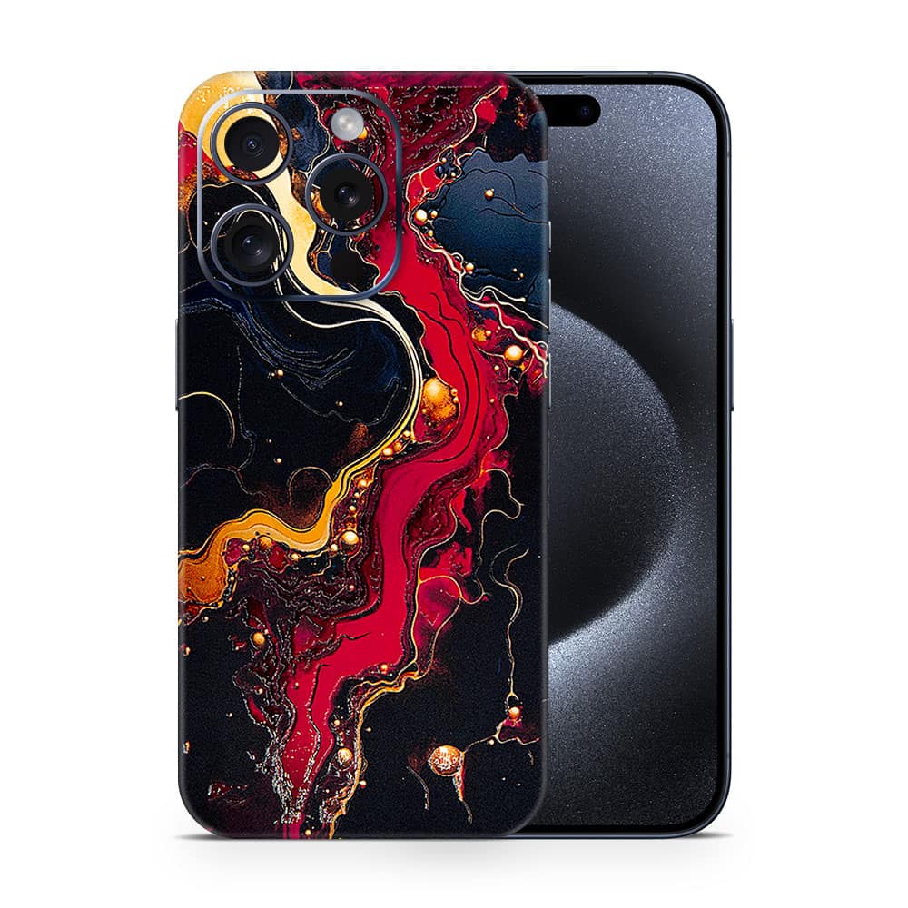 Iphone 15 pro volcanic vibe 3d skin wrapitskin