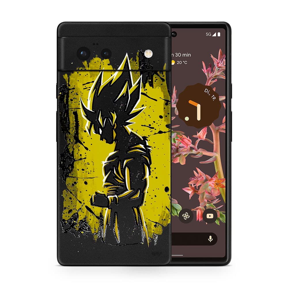 Pixel 6 goku spirit 3d skin wrapitskin