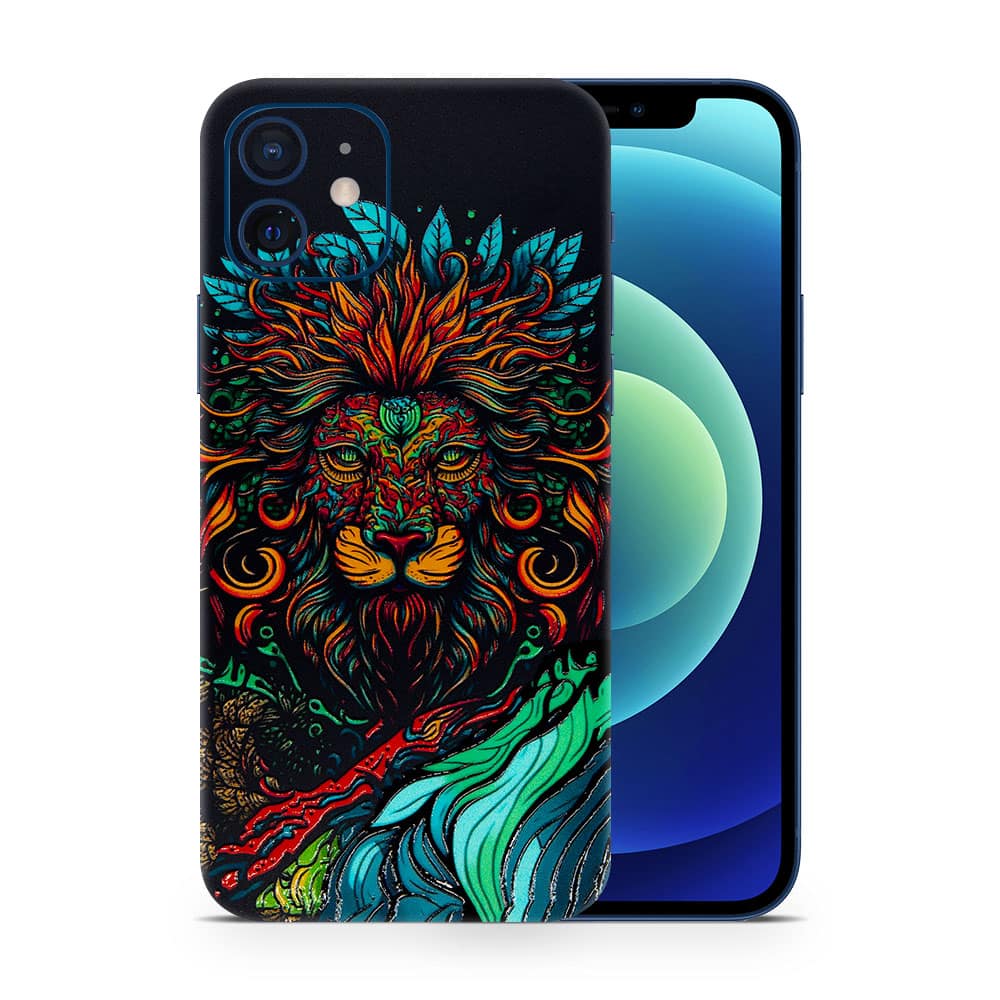 Iphone 12 mini fierce lion 3d skin wrapitskin