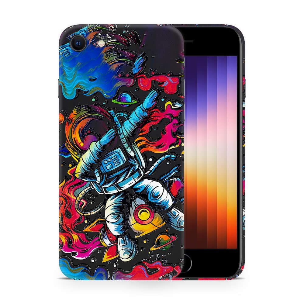 Iphone se 2020 trippy astronaut 3d skin wrapitskin