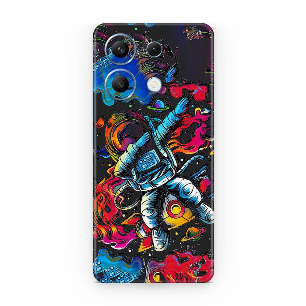 Redmi note 13 4g trippy astronaut 3d skin wrapitskin