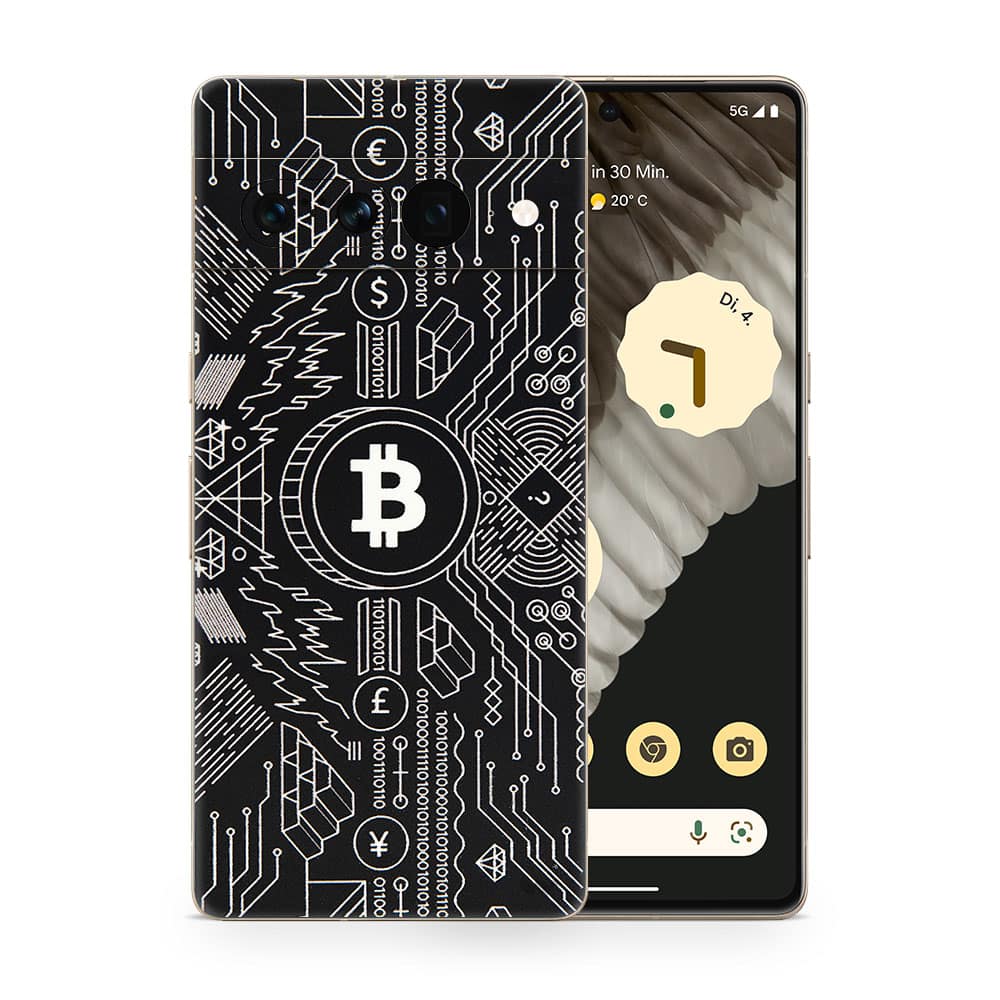 Pixel 7 pro bitcoin 3d skin wrapitskin