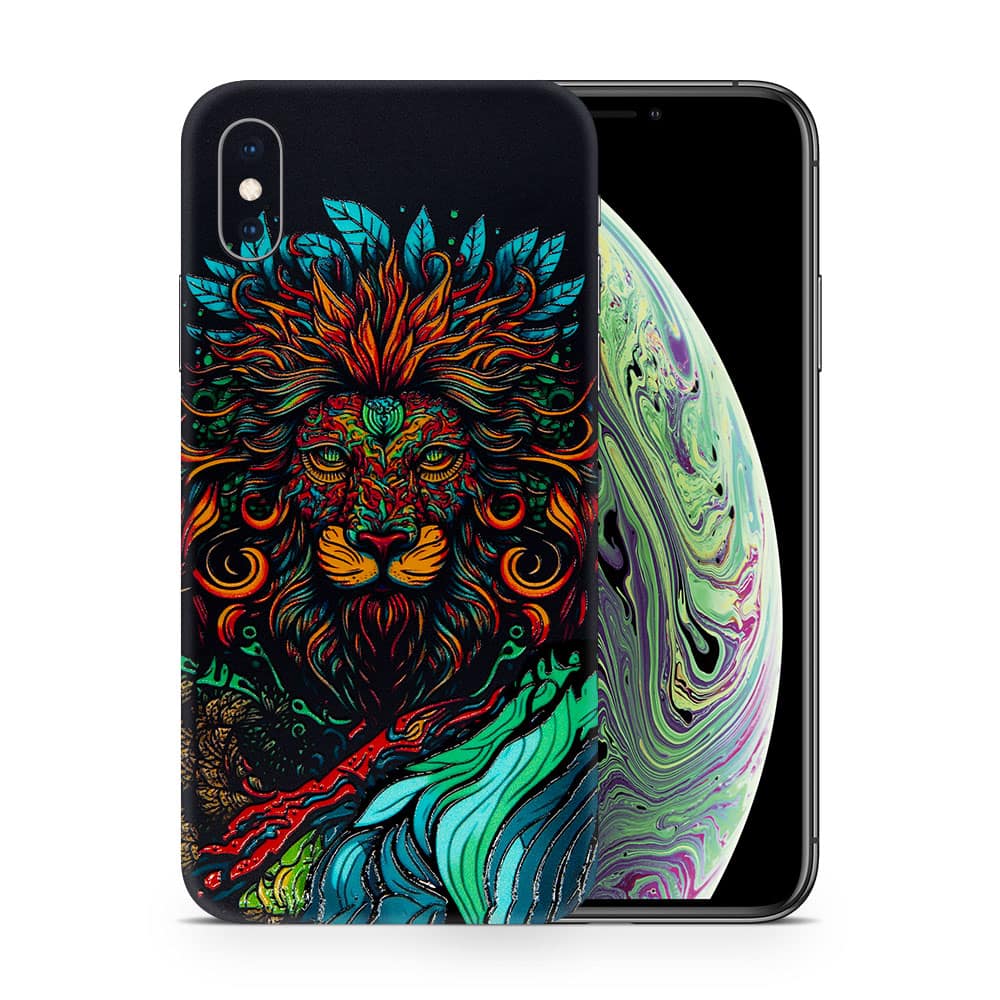 Iphone xs max fierce lion 3d skin wrapitskin
