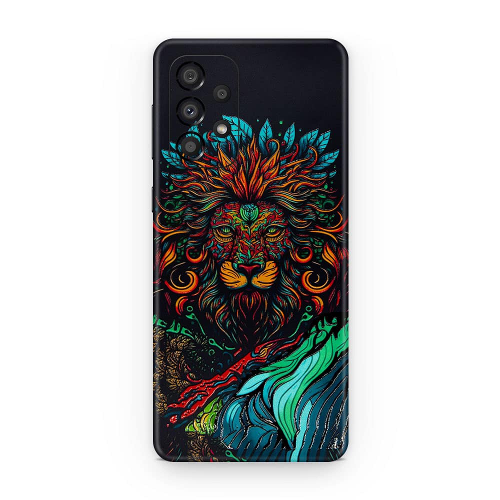 Galaxy a33 5g fierce lion 3d skin wrapitskin