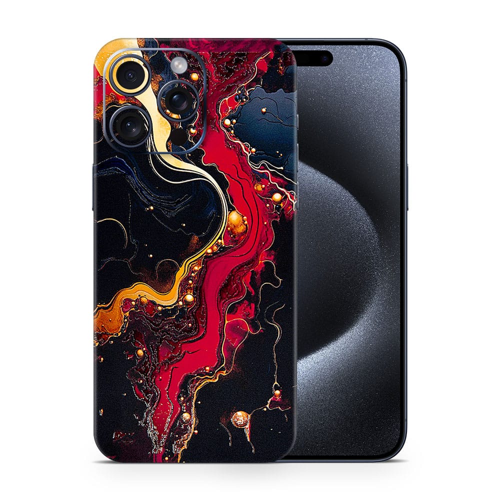 Iphone 15 pro max volcanic vibe 3d skin wrapitskin