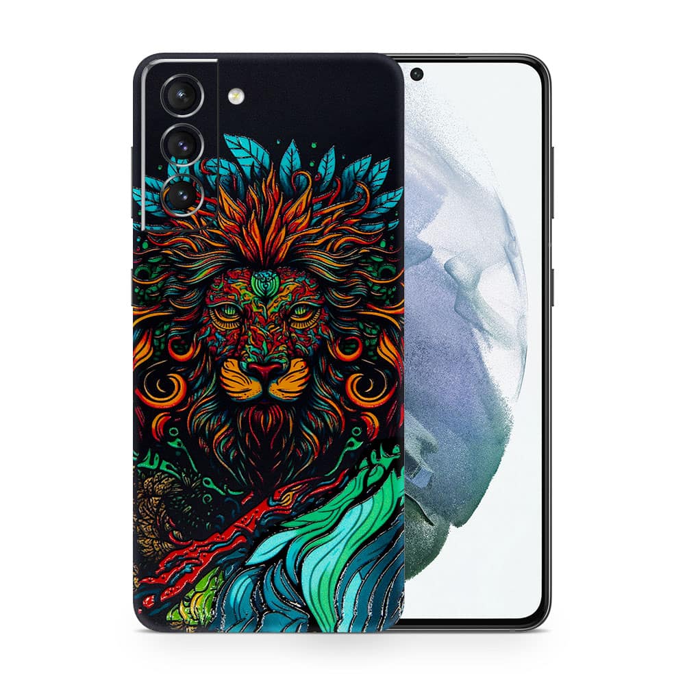Galaxy s21 fierce lion 3d skin wrapitskin