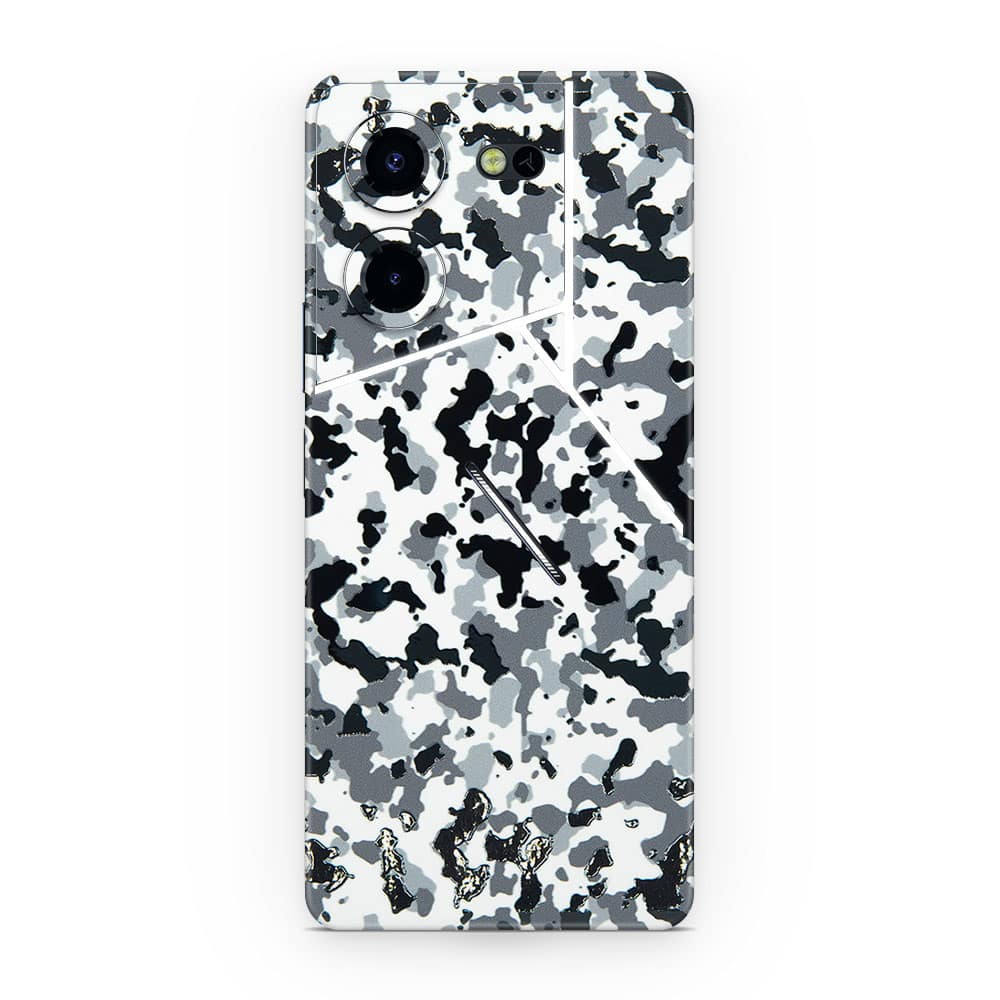 Pova 5 pro 5g snow camo 3d skin wrapitskin